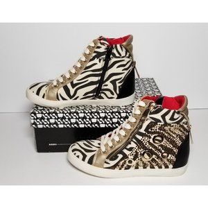 PRIMADONNA COLLECTION WOMEN'S ZEBRA PRINT CANVAS SNEAKERS EURO SIZE 36 NEW IN BO